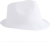 Hoed wit Al Capone maffia hoed