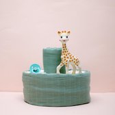 Luiertaart Groen met Sophie de Giraf