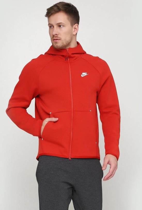 Nike Nsw Tech Fleece Hoodie Fz Vest Heren - Red - Maat S | bol.com