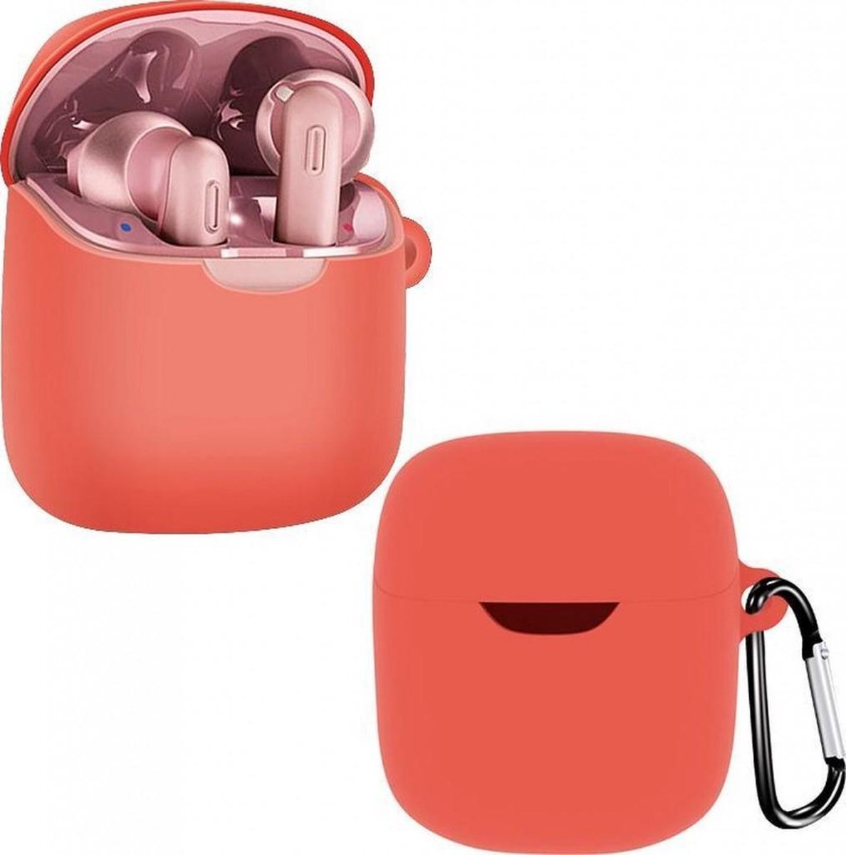 Silikon Hülle für JBL Quantum TWS Tasche, Stoßfeste Schutzhülle und Haut Protective Case Cover für JBL Quantum TWS with Keychain (Weiß Silikon Hülle für JBL Quantum TWS Tasche, Stoßfeste Schutzhülle und Haut Protective Case Cover für JBL Quantum TWS with Keychain (Weiß
