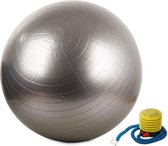 Gymnastiekbal (grijs) - Gymbal - Yoga Bal - Fitness Bal - Pilates - Fitness - 60cm inclusief Pomp! Versterking spieren/conditie/Mobiliteit!
