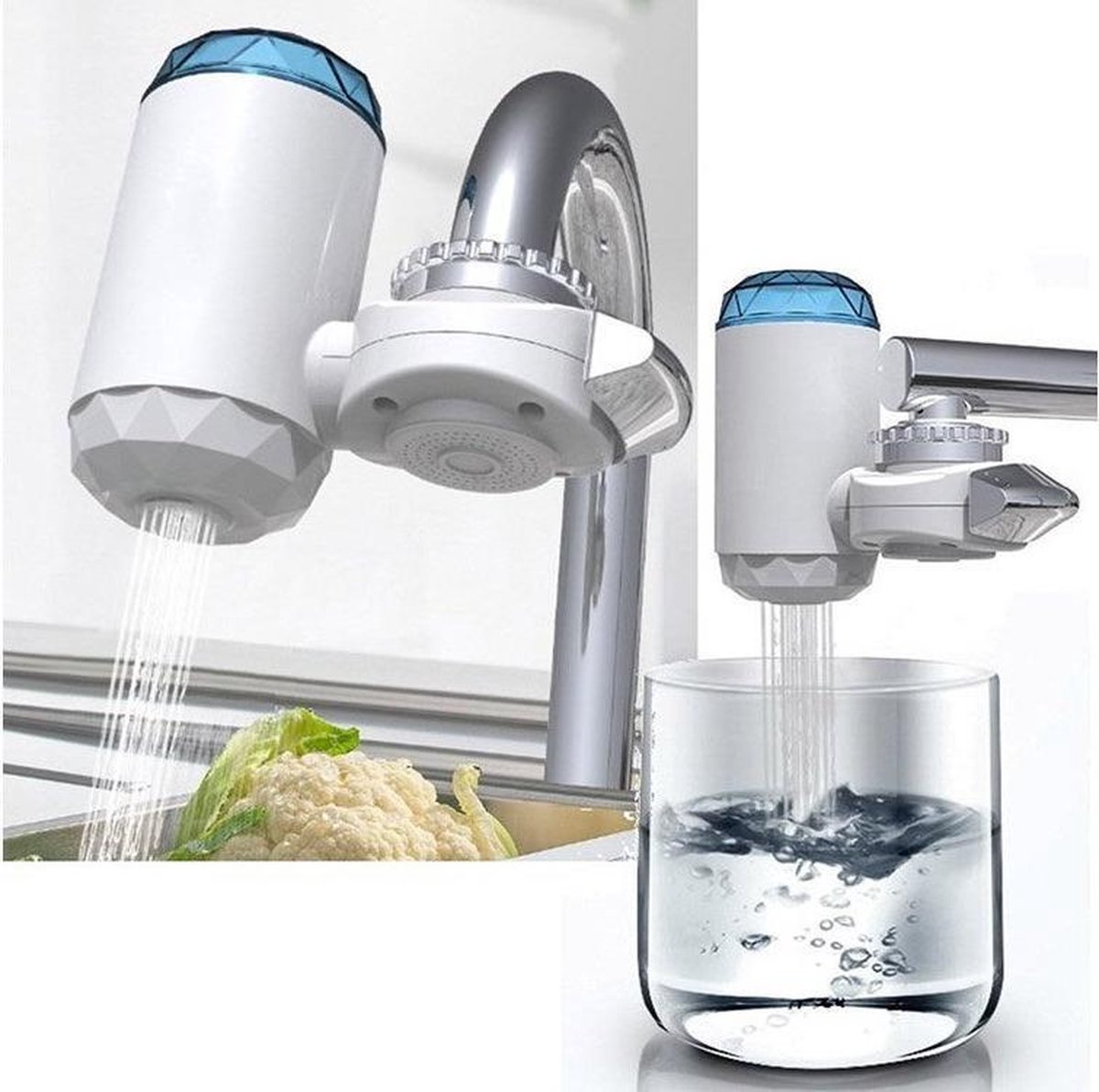 Kraanfilter - Waterfilter -Filtersysteem- Drinkbaar Water -Filtersysteem - Waterzuivering voor schoon drinkwater!