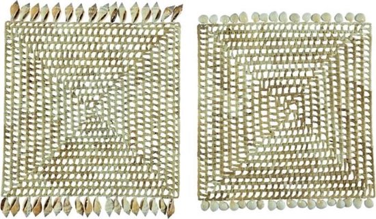 Set de table avec coquillages (2 pièces)