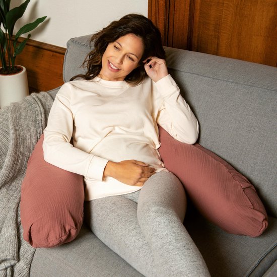 Doomoo Basics Comfy Big - Voedingskussen - Biokatoen - 190cm - Tetra Brick van Doomoo — afbeelding 3