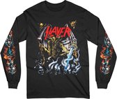 Slayer Longsleeve shirt -M- Airbrush Demon Zwart