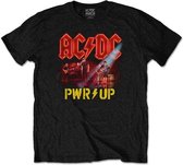 AC/DC Heren Tshirt -S- Neon Live Zwart