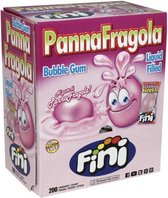 Kauwgom Panna fragola bubble gum 200 stuks- glutenvrij