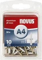 Novus 045-0025 Blind rivet (Ø x L) 4 mm x 10 mm Aluminium Aluminium 30 pc(s)