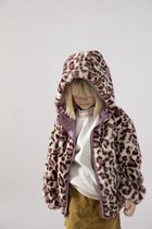 Sissy-Boy - Paarse reversible jas leopard fake fur