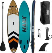 Maxxoutdoor - Ladoga - 10'6" - Opblaasbaar SUP Board - 2022 - 320cm - 15PSI - Wood & Blue
