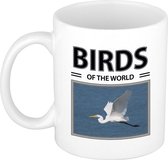 Zilvereigers mok met dieren foto birds of the world