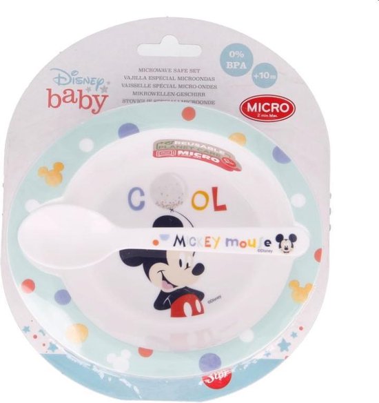 Ontbijtset Mickey Mouse (Kom en Lepel) van Disney — afbeelding 4