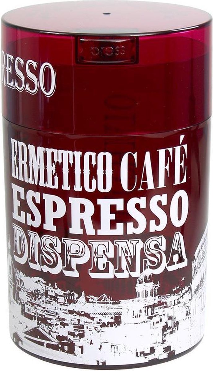 Coffeevac Sempre Fresco 1,85L / 500gr. Red Tint Roma Koffie bewaarbus luchtdicht