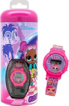 L.O.L. Surprise! digitaal horloge inclusief spaarpotje - Roze