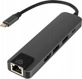 USB-C naar 4K HDMI adapter - 2x USB 3.0 + LAN