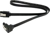 SATA Datakabel - 90° Gehoekt 0,5 M Zwart (High End)