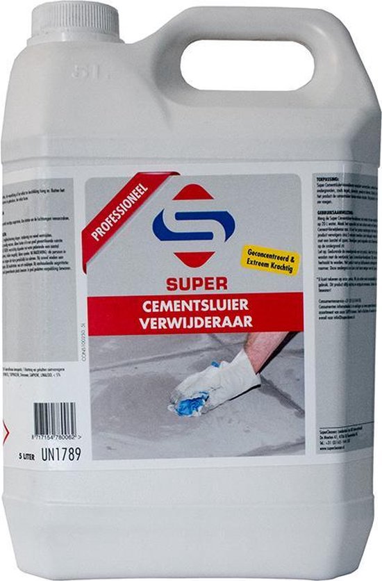 SuperCleaners - cementsluierverwijderaar - verwijdert cementsluier - 5L - supercleaners