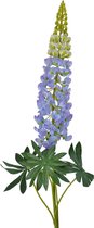 Viv! Home Luxuries Lupine - groot - zijden bloem - blauw - 109cm - topkwaliteit