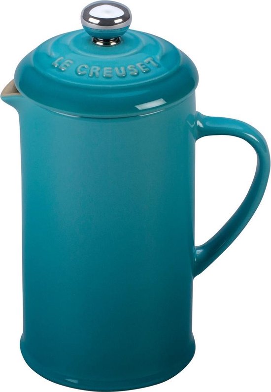 LE CREUSET - Aardewerk - Koffiepot met pers Caribbean Blue | bol.com