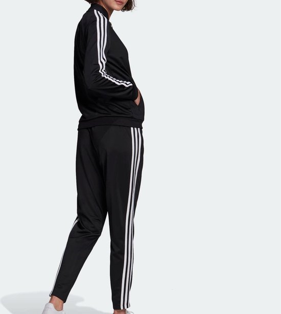 adidas adidas 3-stripes Trainingspak - Maat L - Vrouwen - zwart - wit |  bol.com
