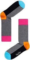Happy Socks | maat 41/46 | Grijs met gekleurde tenen en boord