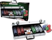 Deluxe Pokerset -  aluminium koffer - ProPoker Professional - 300 Chip Poker Set - by ProPoker