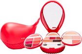Pupa - Whale 4 zestaw do makijażu oczu, twarzy i ust Red Warm Shades 21,8g