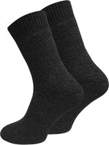 Sokken/Noorse sokken/Wol/Werksokken/Thermosokken/Maat 39-42 /Kleur: Zwart/2 Paar