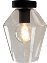 Olucia Giada - Plafondlamp - Transparant/Zwart - E27