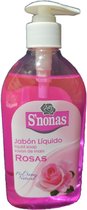 S'nonas - Vloeibare handzeep - Rozengeur - 6 x 500 ml - Voordeelset