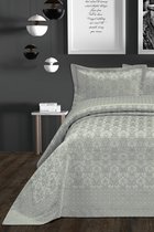 Favo - Grey - Bedsprei + 2 kussenslopen - 240cm x 250cm