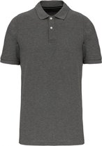 Herenpolo Supima® korte mouwen Grijs Maat M