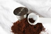 Nespresso Hervulbare capsules - Roestvrijstaal - Premium kwaliteit - Espresso + Schoonmaakborsteltje