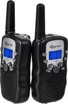 B-deal Walkie talkie - Zwart - Kinderen - Bereik 3 km. - 8 kanalen + Zaklamp - 2 Stuks