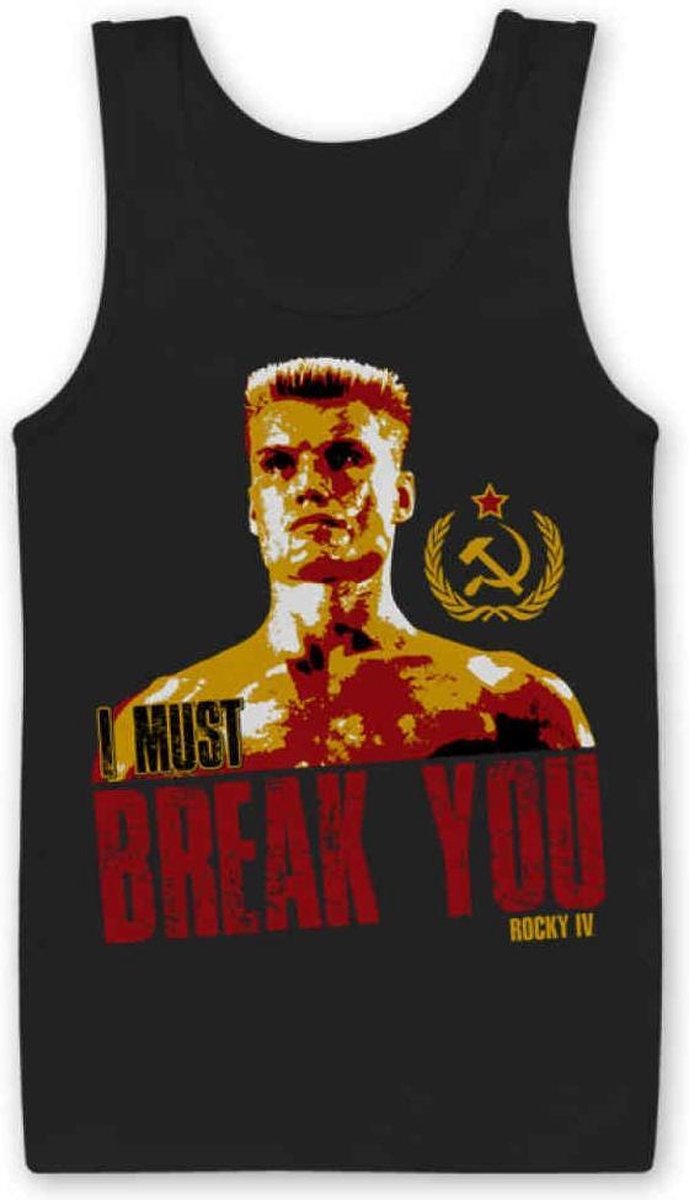 Rocky Tanktop -XL- I Must Break You Zwart