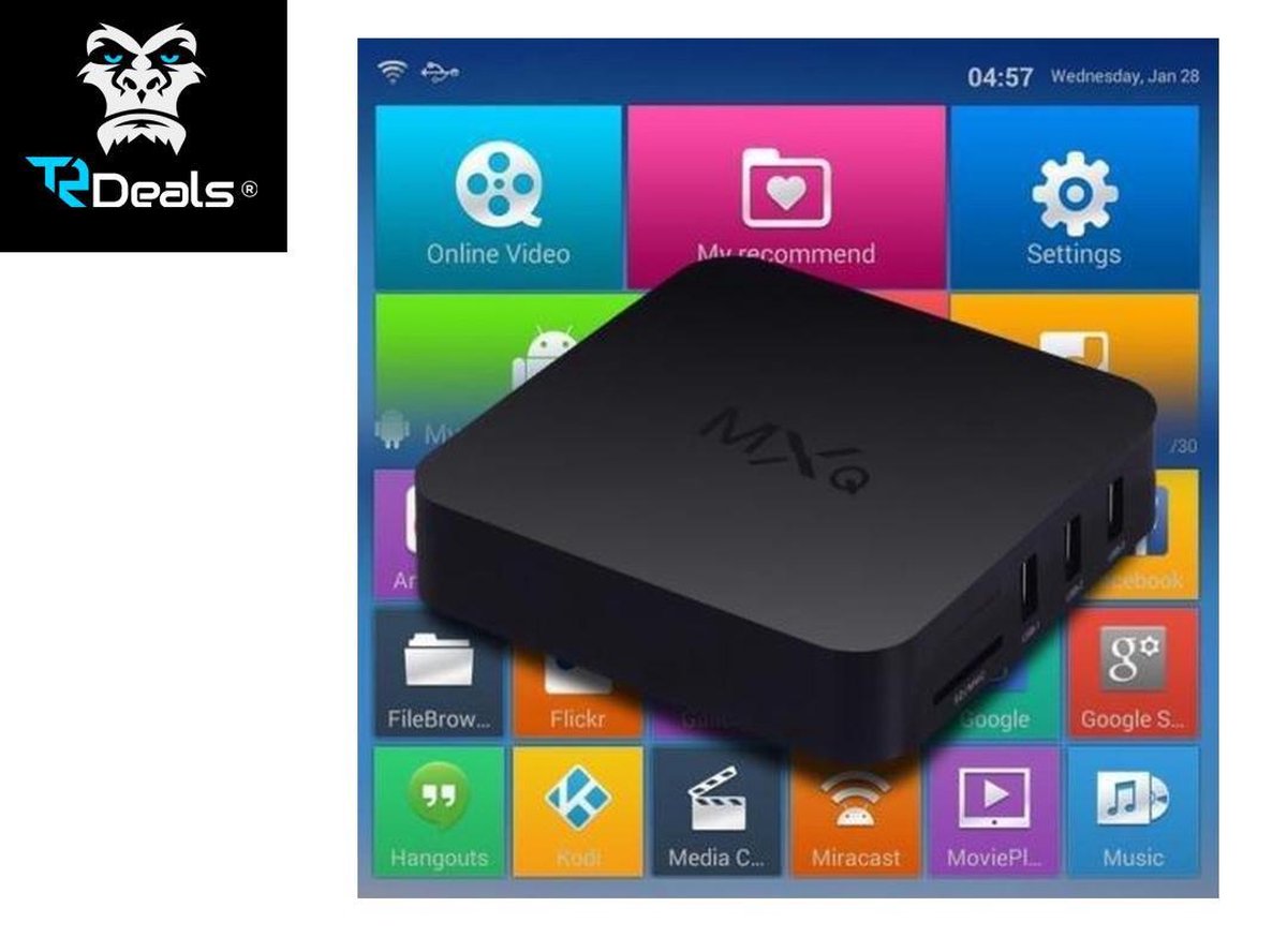 TR Deals - Android mediabox - KODI - YouTube - NetFlix - Playstore met HDMI kabel, afstandsbediening. - TR Deals