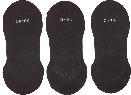Footies - No Socks - Soquettes - 4-Pack - Zwart - Taille 39/42