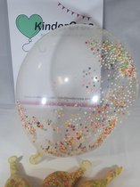 Ballon confetti Piepschuim, 5 stuks kindercrea