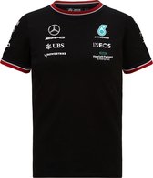 Mercedes Teamline kids t-shirt zwart 128 2021