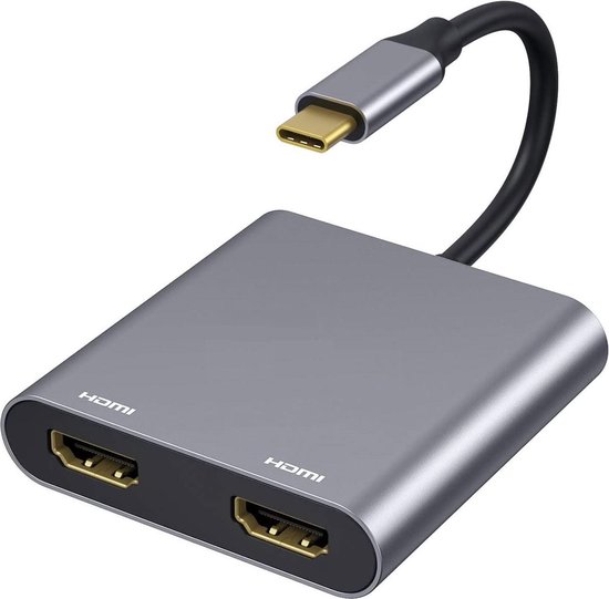 Adaptateur USB C vers double HDMI, adaptateur double moniteur Type  C/Thunderbolt 3 vers 4K, USB