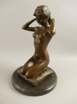 Beelden - Naakte vrouw - Brons - 27 cm hoog