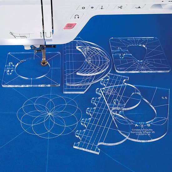 Wave Quilting Template Liniaal - Naaien linialen | Acryl
