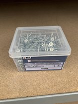 Houtschroef. 5.0 x 50mm. lang. Platkop-Torx-T-30. gegalvaniseerd . 300 stuks spaanplaat schroeven. Ifix.
