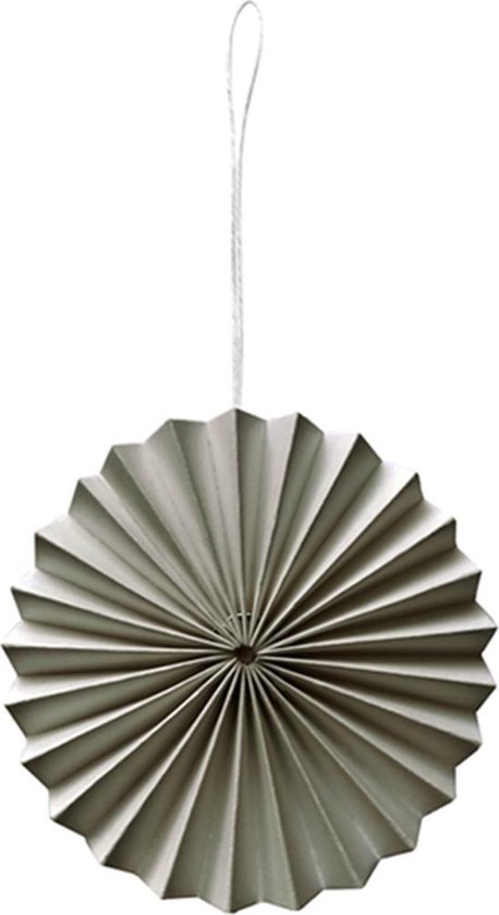 Delight Department decoratie hanger warm grijs - KerstornamentenPasenWoonaccessoires - Papier - 8cm
