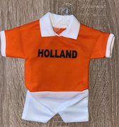 Oranje Holland shirt voor in de auto met zuignap
