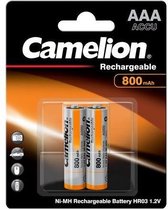 Camelion - Herlaadbare batterij Ni-MH - AAA / LR3- 800mAh - 2 stuks