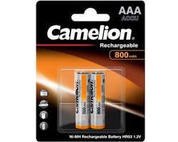 Camelion - Herlaadbare batterij Ni-MH - AAA / LR3- 800mAh - 2 stuks