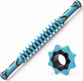 Pro-Care Roller Luxe Sport Spieren Massage Rol Stick - Grid Triggerpoint - Fitness - Blauw