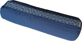 100% Biologisch - Samarali Blauwe Yoga Bolster - Veelzijdig & Eco-vriendelijk, 20x20x66 cm, Ronde/Rechthoekige Opties