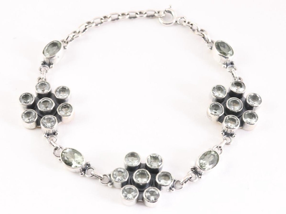 Zilveren armband met bergkristal